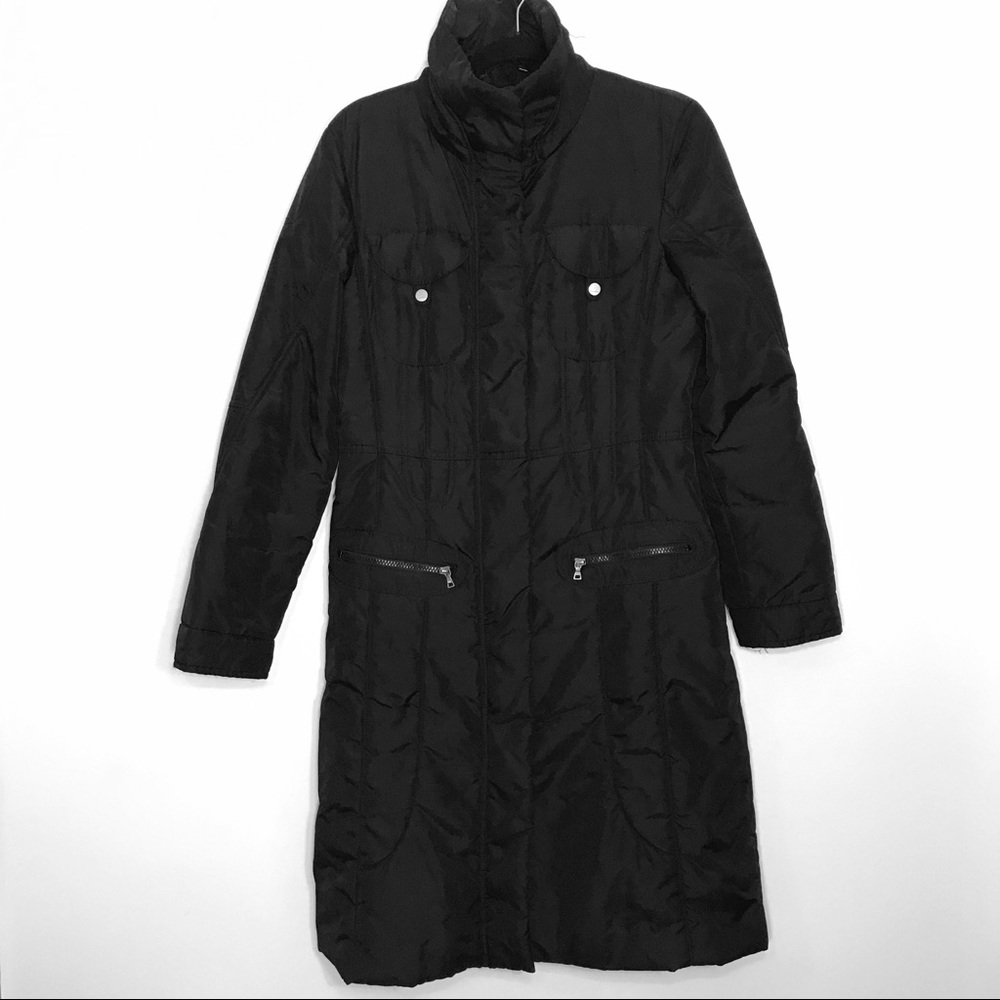 Marc Aurel Black Long Insulated Jacket